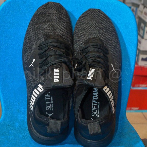 Puma Men Enzo Beta Woven shoes in black main image 2